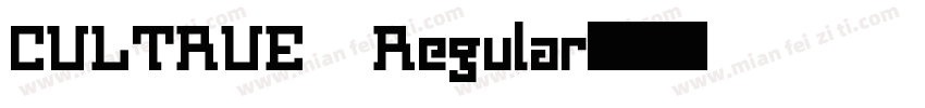 CULTRUE Regular字体转换